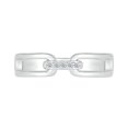 thumbnail image 2 of DGOLD Bague Mode en Argent Sterling Diamant Blanc Rond Interconnectée (1/20 cttw), 2 of 3