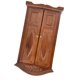 thumbnail image 1 of 1:12 Scale Vintage Mini Wooden Double Door Wardrobe Dollhouse Accessory Brown Furniture, 1 of 4