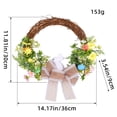 thumbnail image 3 of Deeceymbur Multicolor Easter Bunny Plastic Wreath for Door Wall Spring Holiday Party Event Scene Prop, 3 of 9