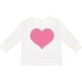 thumbnail image 3 of Inktastic Pink Heart (Stitch Border) Girls Long Sleeve Toddler T-Shirt, 3 of 5