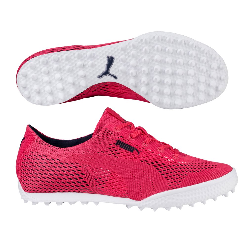 PUMA WOMENS MONOLITE CAT WOVEN GOLF SHOES 19061102 PARADISE PINK