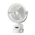 thumbnail image 2 of Electronic Gadgets Qwtwty Household Fan MINI Desktop Small Clip Fan USB Charging Shaking Head Long Life Small Fan, 2 of 2
