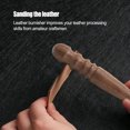 thumbnail image 2 of Leather Burnisher Edge Trimmer Simple Design Handmade Indispensable Leatherworking Kit Milling Supplies for DIY Projects Craft Ebony, 2 of 7