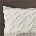 thumbnail image 4 of Full/Queen 3 Piece Cotton Duvet Cover Set with Chenille Tufting, 4 of 21