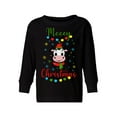 thumbnail image 1 of Awkward Styles Toddler Christmas Sweater Long Sleeve Toddler Christmas Shirt for Girls Boys Mooey Sweater, 1 of 4