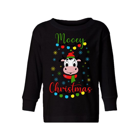 Awkward Styles Toddler Christmas Sweater Long Sleeve Toddler Christmas Shirt for Girls Boys Mooey Sweater