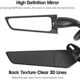 thumbnail image 4 of 2Pcs Modified Motorcycle Rear view Mirrors With Mount Accessories, Black Universal Angle Adjustable Motorcycle Mirror compatible Ninja Compatible with Street Dirt Bike Scooter Moped Cruiser ATV_Speci…, 4 of 5