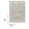 thumbnail image 2 of Livabliss Area Rugs for Living Room, 7x9 Edmonton Traditional Cream Rug, Bedroom Dining Room Home Decor Stain Resistant Carpet (6'7" x 9'), 2 of 6