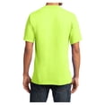 thumbnail image 2 of Mens Core Cotton V-Neck Tee Neon Yellow XL, 2 of 6
