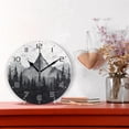 thumbnail image 2 of GZHJMY Mountain Landscape Clock Silent Round PVC Wall Clock Non Ticking Battery Device Clocks Creative Decoration Wall Clock for Living Room Bedroom Office Kitchen, 2 of 6