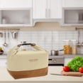 thumbnail image 3 of Unique Bargains 1 Pc Portable Insulated Lunch Tote Cooler for Work 13.78"x5.91"x11.02" Brown, 3 of 6