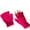 Hot Pink, variant on Alitao Fingerless Gloves Knit Gloves Men's And Women's Winter Warm Solid Color Knitted Half-finger Gloves Cycling Gloves Black One Size