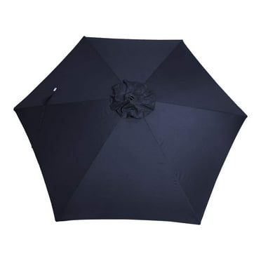 Drevy 9' Round Umbrella Replacement Canopy - 6 Rib (Navy) Canopy NOT full umbrella