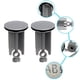 thumbnail image 4 of 2 tapones universales para lavabo, tapón universal para lavabo de baño de 40 mm, tapón de desagüe para lavabo, bidé, altura ajustable, inoxidable y antical, 4 of 5