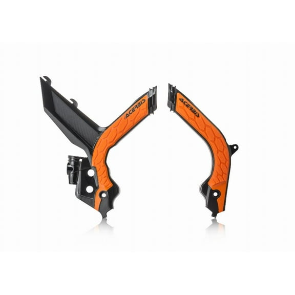 Acerbis 2733445229 X-Grip Frame Guards Black/Orange
