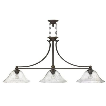 Hinkley Jasper 6 Light Linear Chandelier Rustic Iron Clear Seedy Hinkley Lighting 4666 Cl 3 Light 1 Tier Linear Chandelier With Clear Seedy Glass