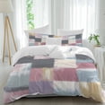 thumbnail image 2 of Abstract Colorful Bedding 3 Piece Duvet Cover Set Twin Size, Modern Geometric Grunge Art Ombre Soft Microfiber Comforter Cover with Zipper Closure & Pillowcases, Wrinkle & FadeResistant Quilt Cover, 2 of 9