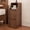 2-Walnut-1pcs, variant on Gineuiia Narrow Walnut Nightstand Set of 2, Small Bedside Table with Round Drawer, Skinny Wood Mid Century Modern End Table, Walnut