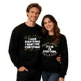 thumbnail image 3 of Matching Christmas Couples Sweatshirts Christmas Letter Printing Long Sleeve Shirts Crewneck Pullover Winter Fleece Sweaters Merry Xmas Funny Holiday Sweatshirts Gifts(Women), 3 of 6