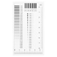 thumbnail image 1 of Regla de medición de grietas transparente, herramienta de inspección de arañazos de alta precisión, tabla de estimación de tamaño para mediciones precisas, 1 of 3
