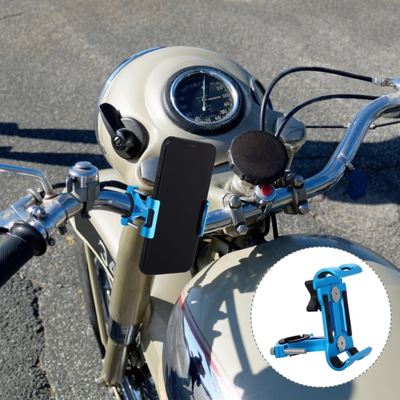 Hytrove Bicycle Phone Holder Handlebar 1Pack Secure Phone Hold and Navigation Support Blue 8.3x6.2x4.5in