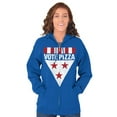 thumbnail image 4 of Vote Pizza Foodie USA Election Gym Zip Up Hoodie Men's Women's Brisco Brands S, 4 of 6