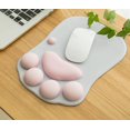 thumbnail image 5 of Linda alfombrilla de ratón de oficina con soporte para muñeca, diseño de pata de gato, regalos para escritorio de oficina, juegos en casa, regalos de cosas Kawaii, alfombrilla de ratón ergonómica, 5 of 5
