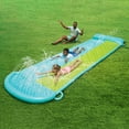 thumbnail image 2 of Bluescape 18ft Blue Double Lane Water Slide Racer, with Sprinklers, Age 5 to 12, Unisex, 2 of 7