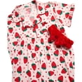 thumbnail image 3 of dELiA*s Girls Pajama Set Soft Cozy Button Down Sleepwear Pajamas for Girls with Spa Headband 2 Piece, 3 of 7
