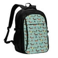 thumbnail image 1 of Easygdp winter ski Dachshund Mochila para Laptop de Viaje con Puerto USB, Mochila para Laptop con Puerto de Carga USB para Mujeres y Hombres, 1 of 7
