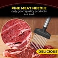 thumbnail image 4 of Onion Needle Slicer Stainless Steel Vegetable Fruit Potato Equipment Bar Slicing Tool Holder Chopper with Non-Slide Handle Kitchen Gadgets Bar, 4 of 7