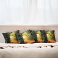 thumbnail image 3 of Ambesonne Tree Throw Pillow Cover 4 Pack, Oak Autumn Leaves, 18", Orange Green Brown, 3 of 6