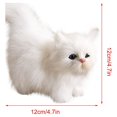 thumbnail image 4 of CHUANK Jouets Liquidation à 50 % de Rabais! Jouets en Peluche de Simulation Cat pour Garçons et Filles de 3 4 5 6 7 Ans Jouets Chaton en Peluche Réalistes Jouets en Peluche Faits à la Main Modèles en Peluche Cat Cadeaux d'Anniversaire pour Enfants, 4 of 4