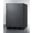 thumbnail image 3 of Commercial 5.5 cu.ft. all-refrigerator on 1" high casters with stainless steel work surface and front lock in black finish, 3 of 5