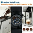 thumbnail image 6 of Garvee 6-IN-1 Automatic Coffee Maker with Grinder, Slim Espresso Maker for Home, Silver, New, 6 of 8