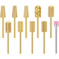 thumbnail image 1 of Juego de brocas para uñas Honoson Cuticle, carburo de tungsteno, 10 unidades, 1 of 8
