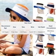 thumbnail image 3 of Xfvqtps Kids Sun Hat with Neck Flap Boys Girls Summer Hat Adjustable Strap Wide Brim Mesh Breathable Beach Sun Protection Bucket Hat, 3 of 6