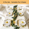 thumbnail image 5 of Sunflowers Round 15 Inch Placemats Set of 6, Farmhouse Retro Flowers Butterfly Checkered HeatResistant Non Slip Place Mats for Dining Table, Wipeable Braided Kitchen Table Mats for Housewarming, 5 of 9