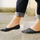 thumbnail image 5 of 5 pares de calcetines invisibles de corte bajo para hombre con silicona antideslizante Color sólido medias tobilleras cortas de algodón de verano, 5 of 5