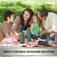 thumbnail image 5 of 500ml smallmouth double-layer vacuum flask, outdoor sports water cup, stainless steel vacuum flask-Moss green, 5 of 5