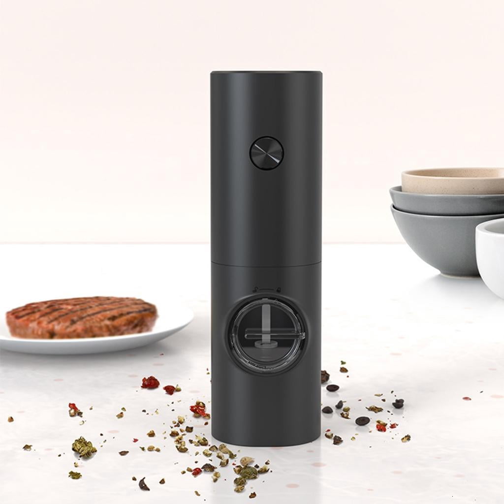 2 Pcs Electric Pepper Grinder Set Electric Salt and Pepper Grinder Automatic Pepper Mill Battery-Powered