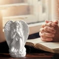 thumbnail image 2 of Cute Angel Resin Statue , White, Indoor/Outdoor Home/Garden Decor, for Weddings/Christmas, Peaceful & Elegant Ornament, 2 of 5