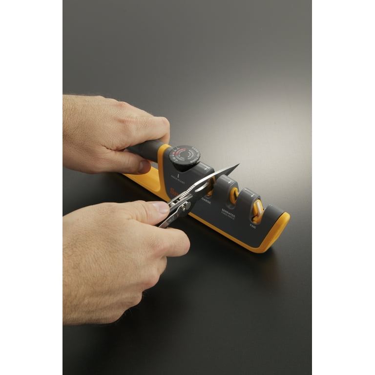 Adjustable angle knife sharpener