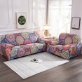 thumbnail image 5 of 1/2/3/4Seater Stretch Sofa Slipcover Floral European Style Multicolor Polyester Spandex Couch Cover Non-Slip Bohemian Decor, 5 of 10