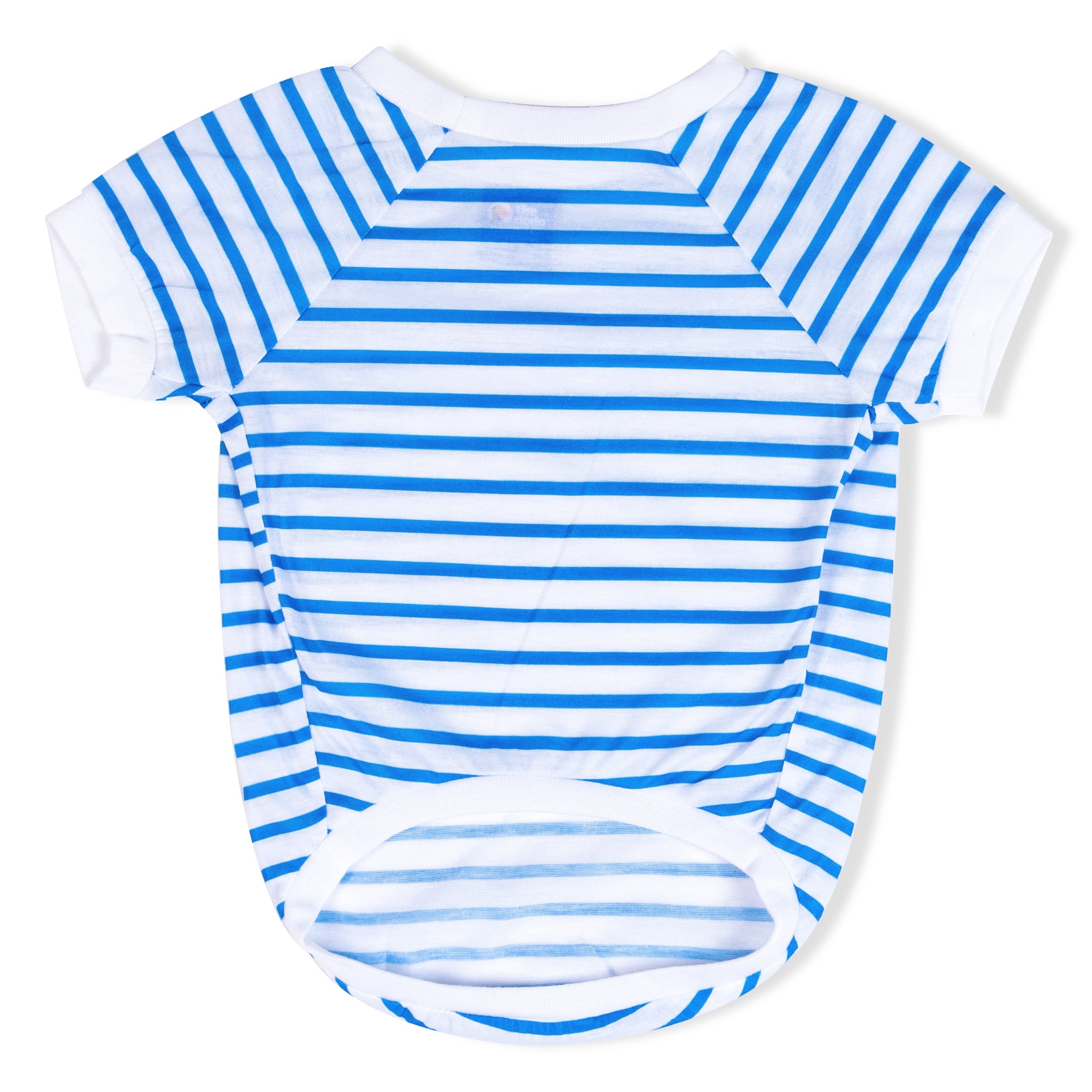 The Dodo Blue and White Striped T-Shirt for Dogs - Small