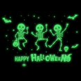 thumbnail image 4 of Pegatinas Luminosas De Halloween Calcomanías Brillantes De Halloween Favor De Fiesta De Halloween 2 Piezas Luminoso Feliz Halloween Esqueleto Murciélago Pegatinas De Pared ANGGREK Halloween Party Favor, 4 of 8