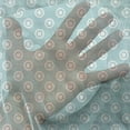 thumbnail image 3 of Abstract Tulle Curtains with Rod Pocket, Circles Polka Dots Button Like Simple Repetitive Design Retro Style, Sheer Drape for Wedding Party 2 Panels, 7 Sizes, Pale Blue White, by Ambesonne, 3 of 3