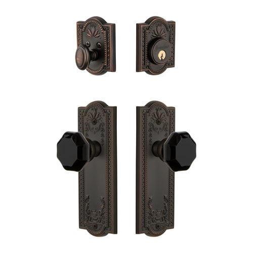 Grandeur 851357 Parthenon Solid Brass Rose Single Cylinder Keyed Entry Deadbolt And