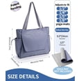 thumbnail image 4 of Yoga Bags for Women Yoga Mat Bag Carrier Carryall Tote with with Hook-and-loop, Pilates Shoulder for Travel Beach Gym Office Workout, Grey, 4 of 11