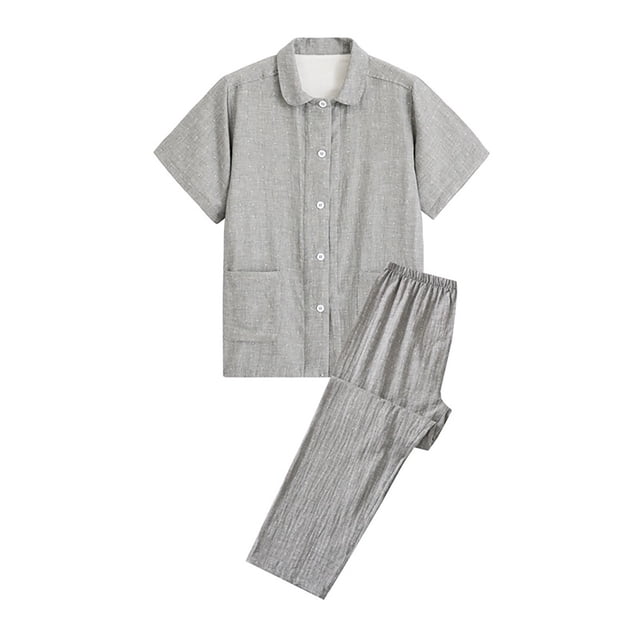 Hauts d'Été zanvins Tendance pour Femmes, Tenue d'Intérieur Décontractée, Hauts à Manches Courtes, Pantalons, Col Rabattu, Pyjamas de Nuit, Ensembles